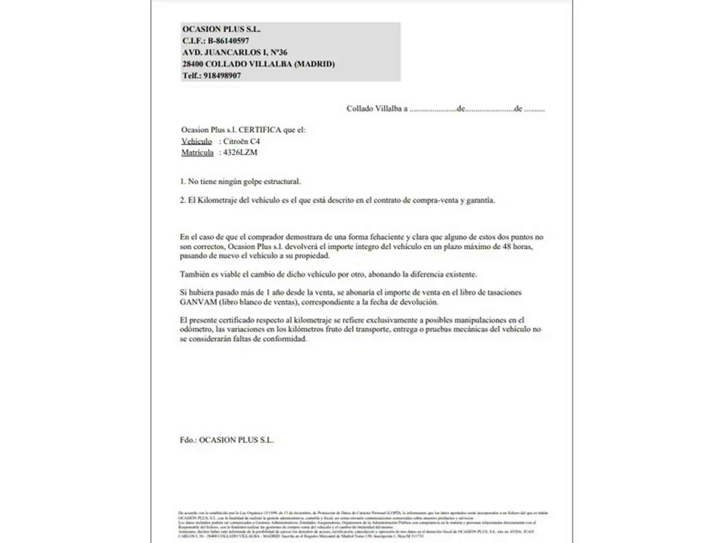 Certificado