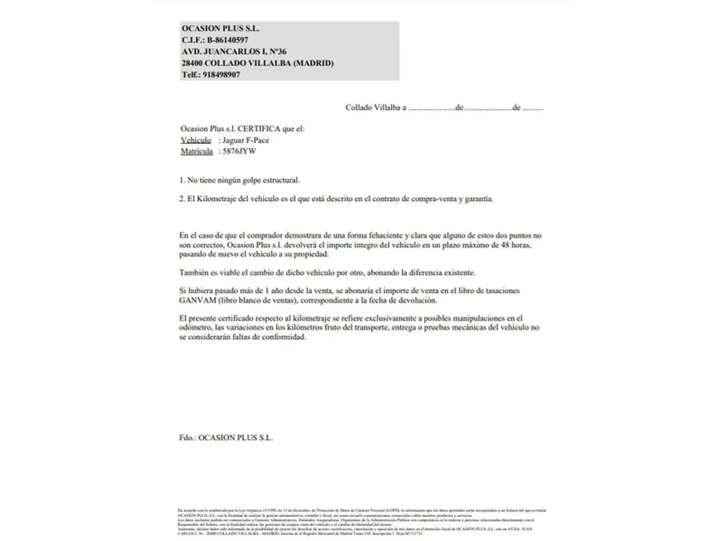Certificado