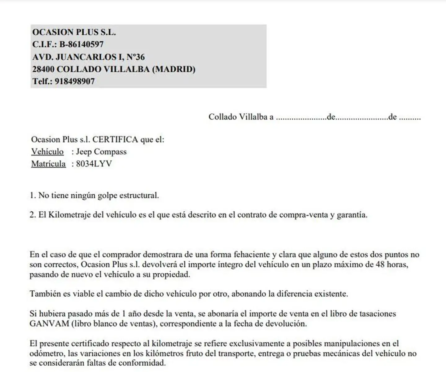 Certificado