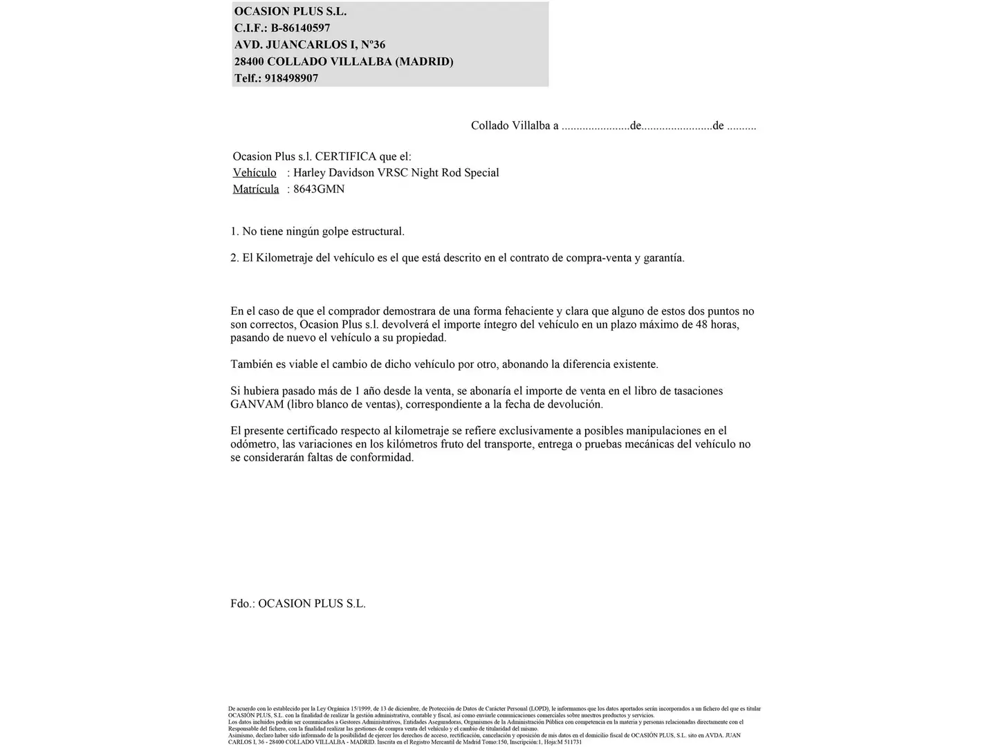 Certificado