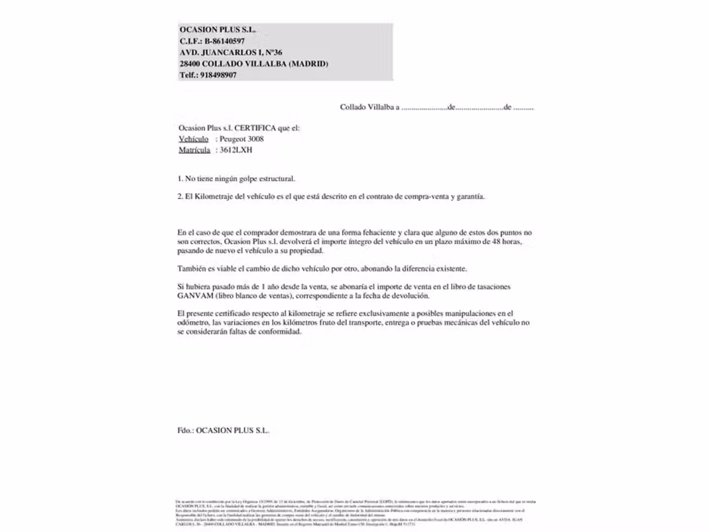 Certificado