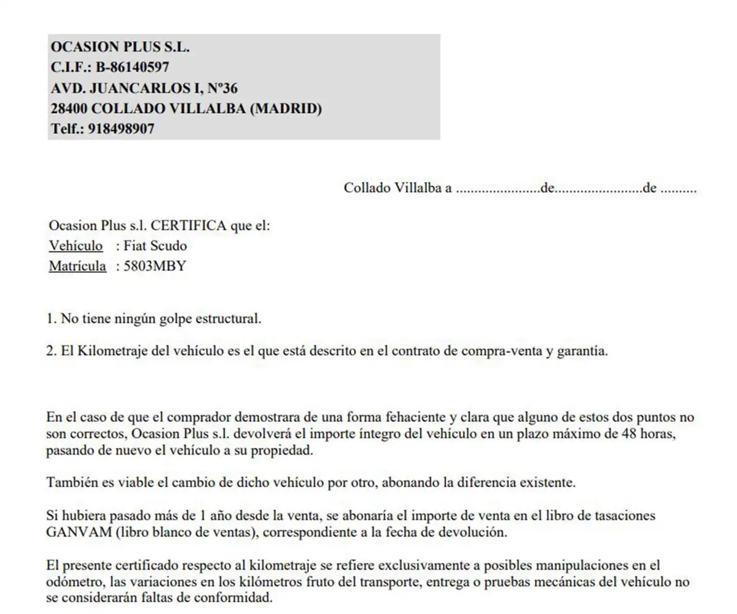Certificado
