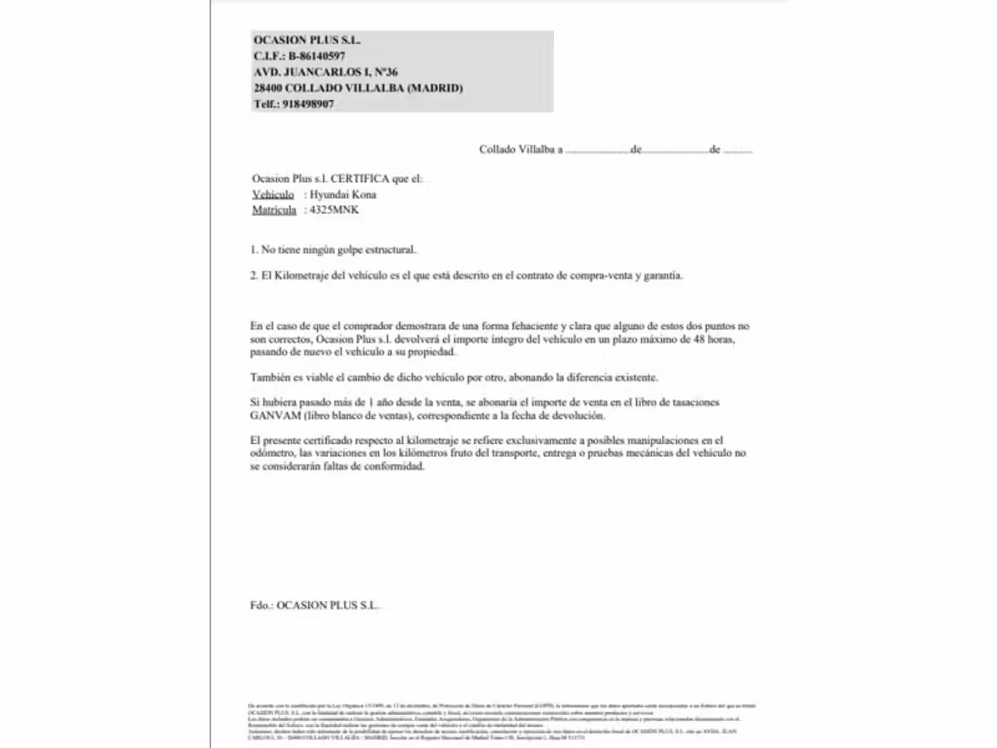 Certificado