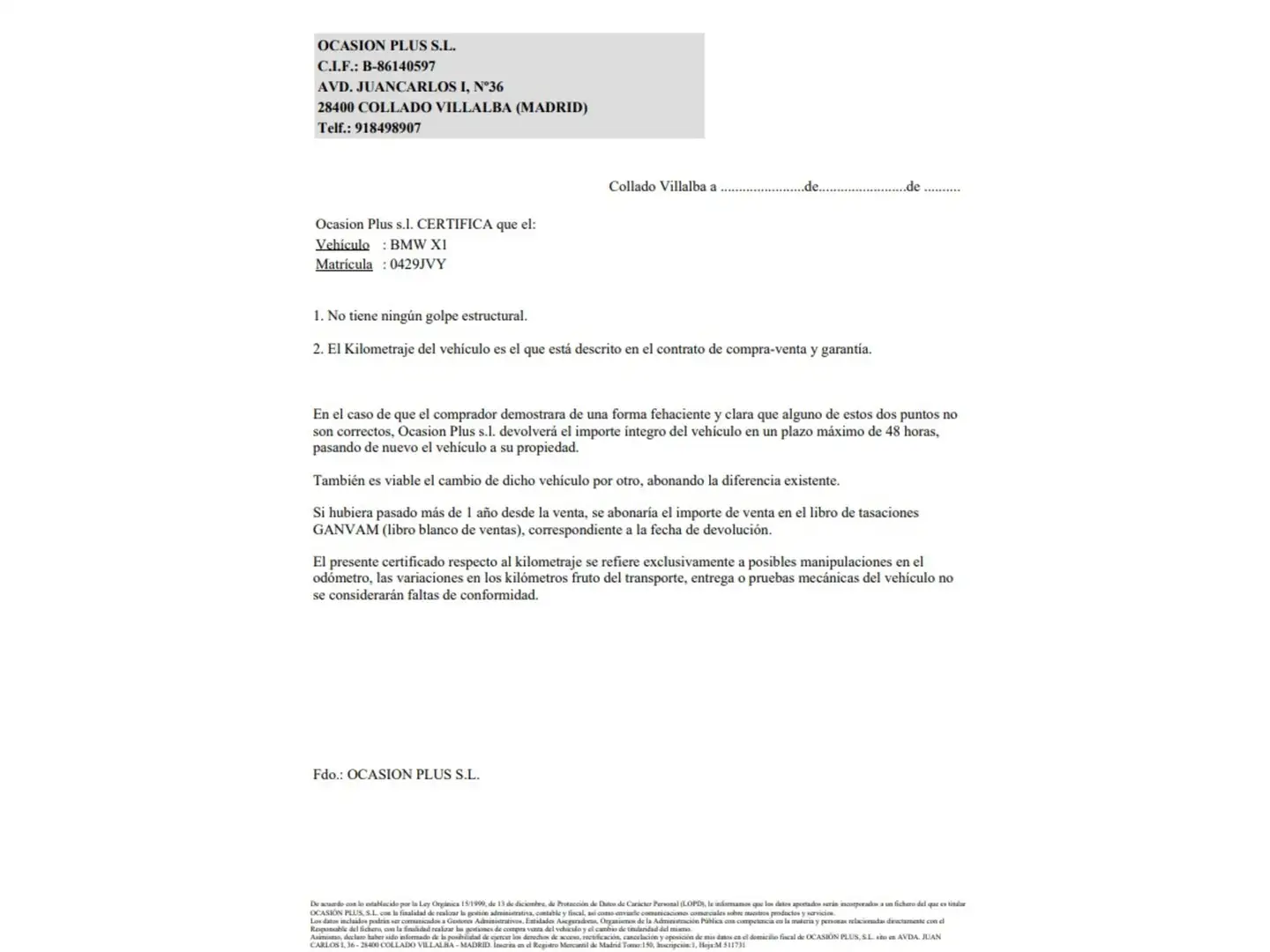 Certificado