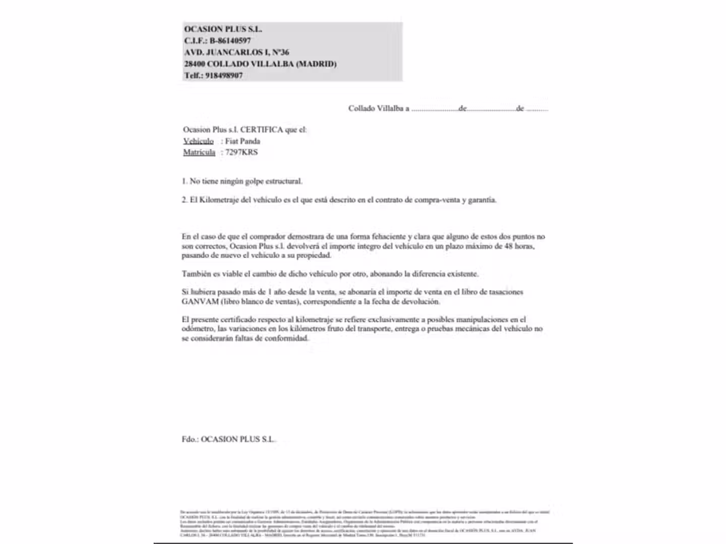 Certificado
