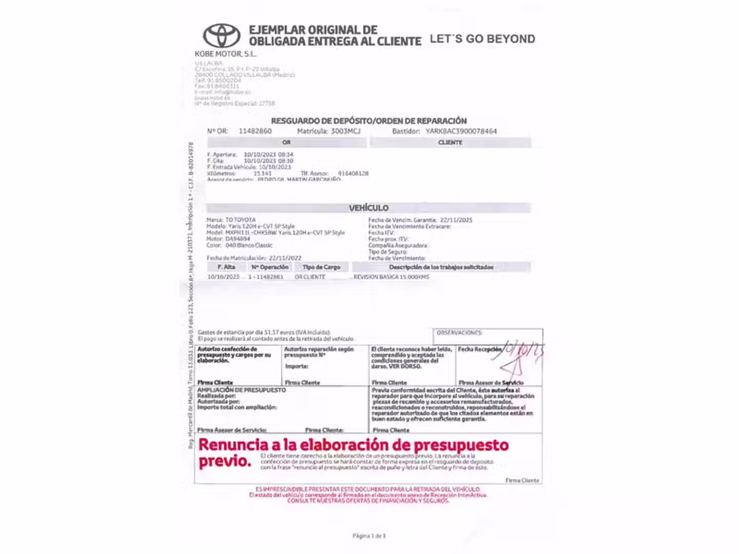 Mantenimiento