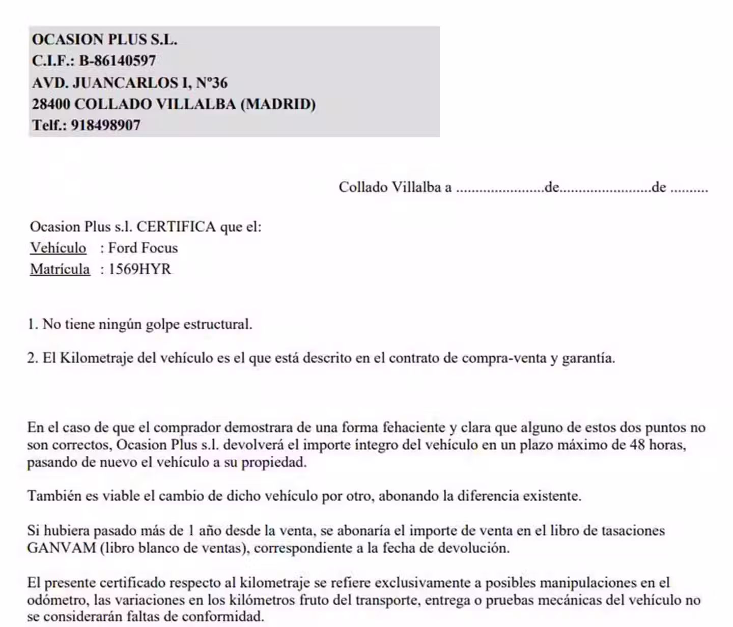 Certificado