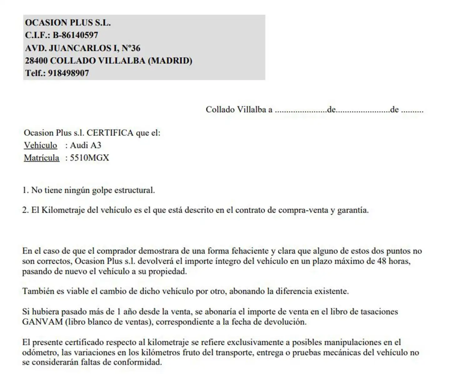 Certificado