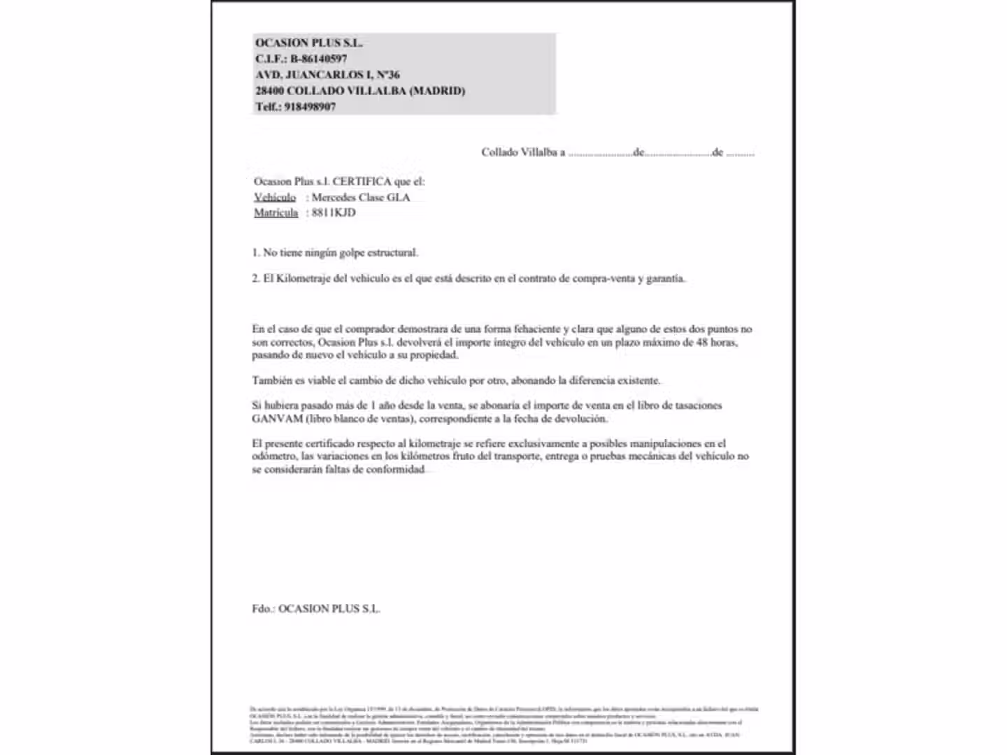 Certificado