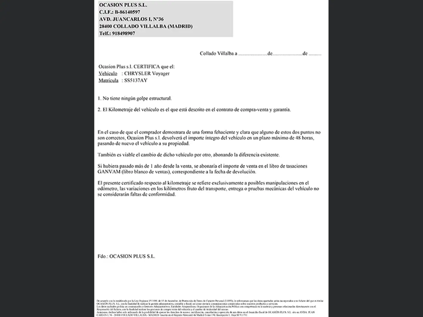 Certificado