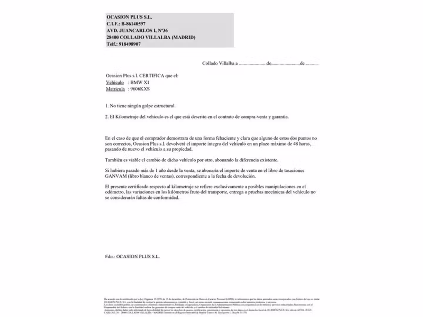 Certificado