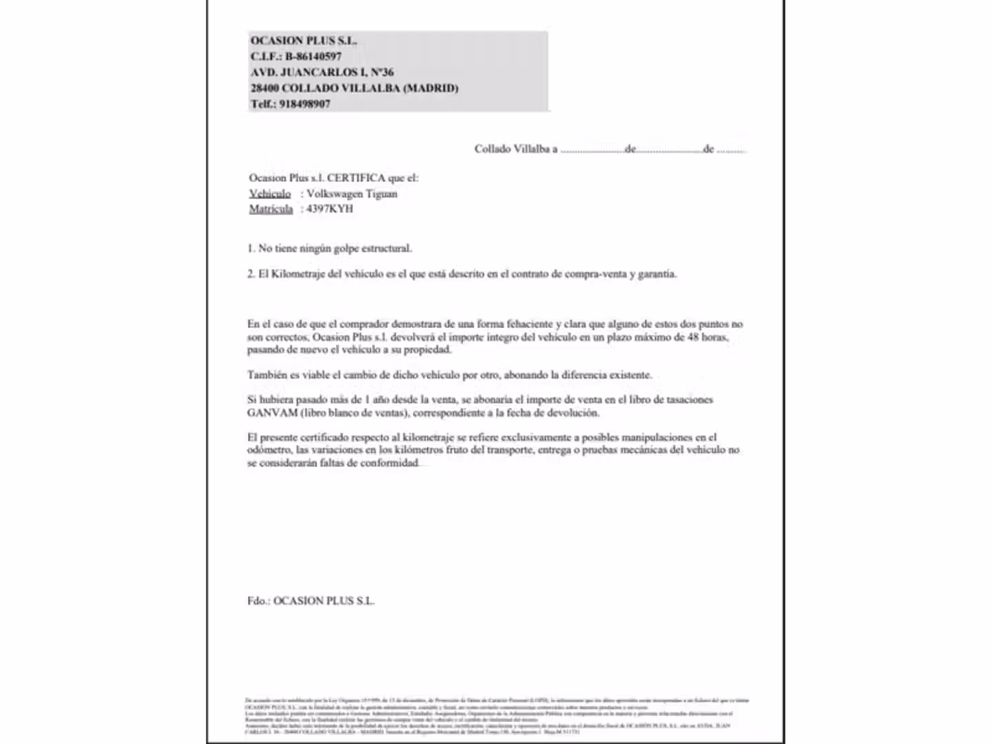 Certificado