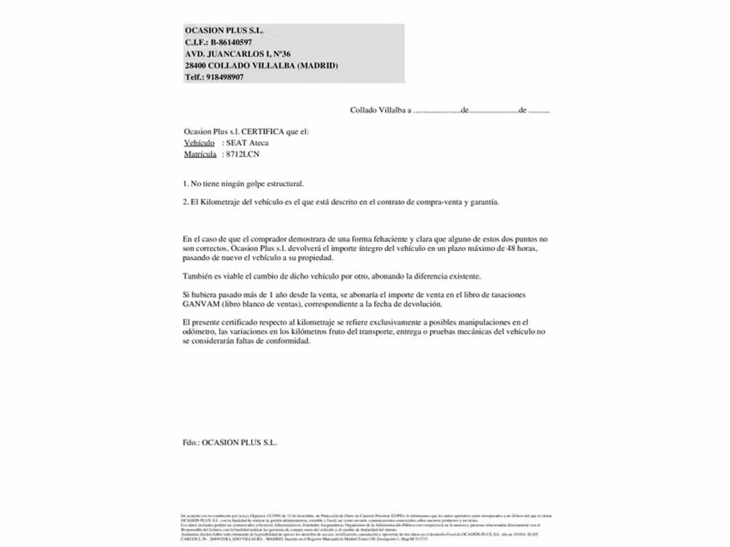 Certificado