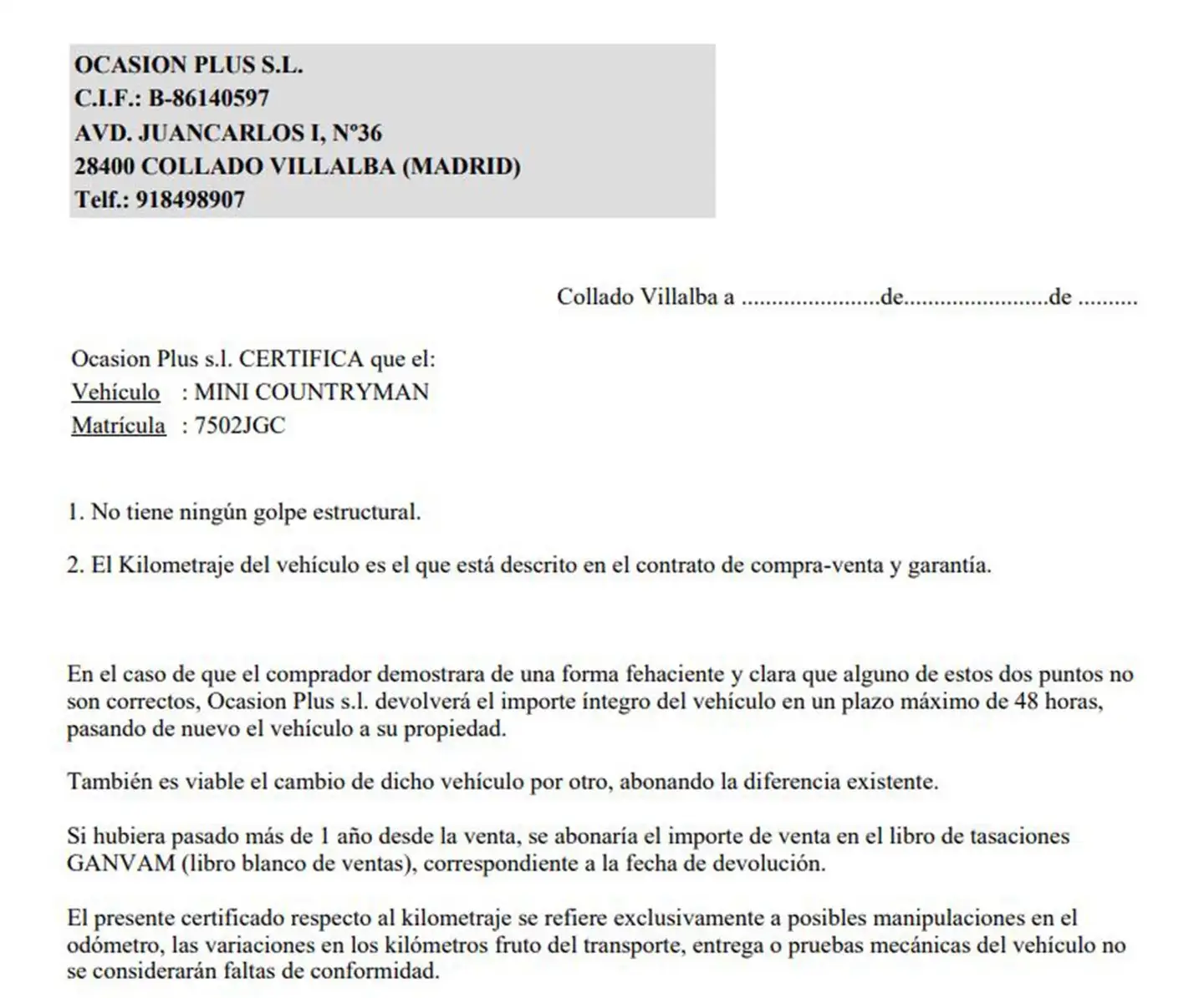 Certificado