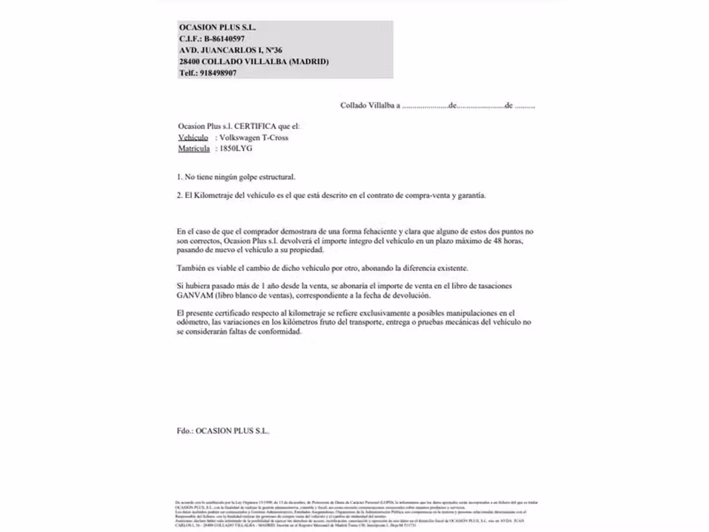 Certificado