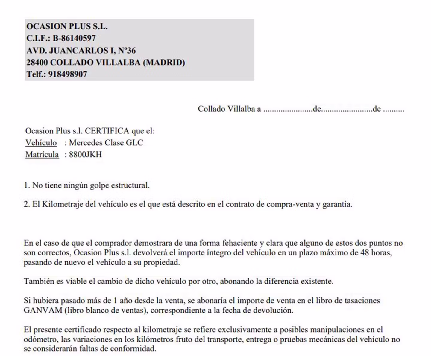 Certificado