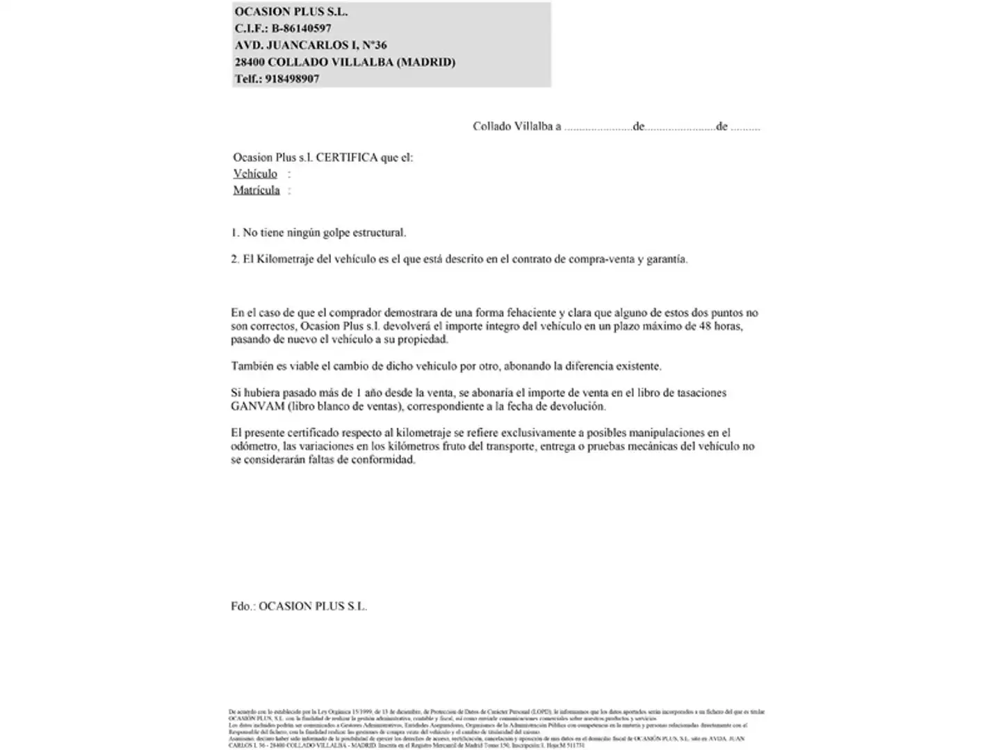 Certificado