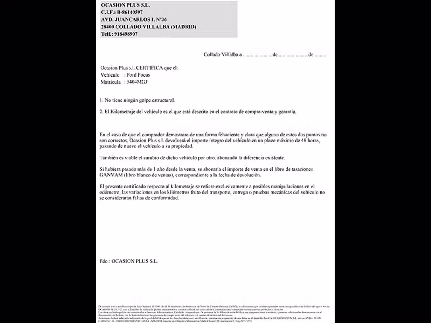 Certificado
