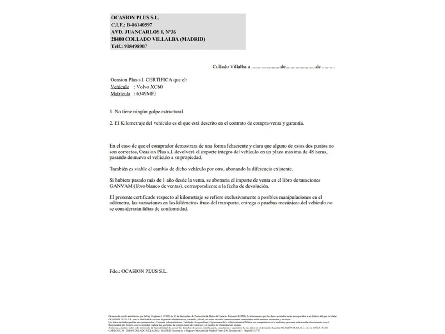 Certificado