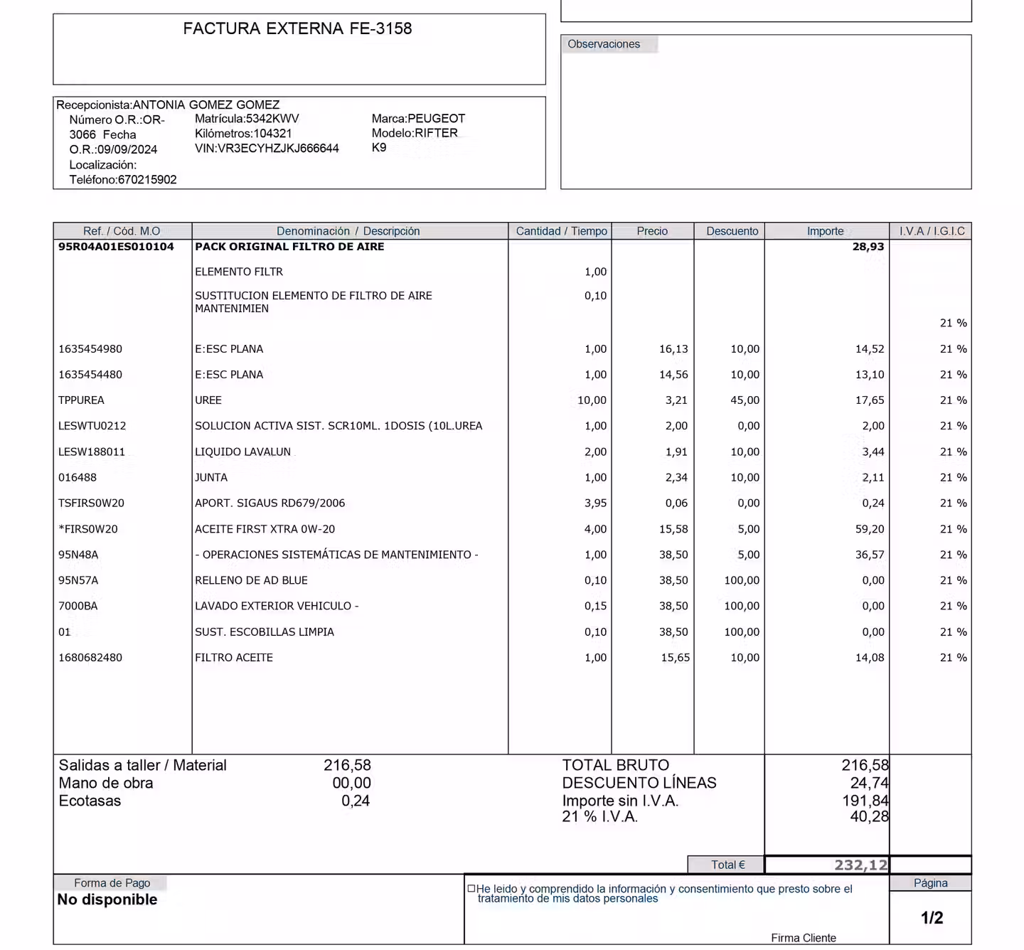Mantenimiento