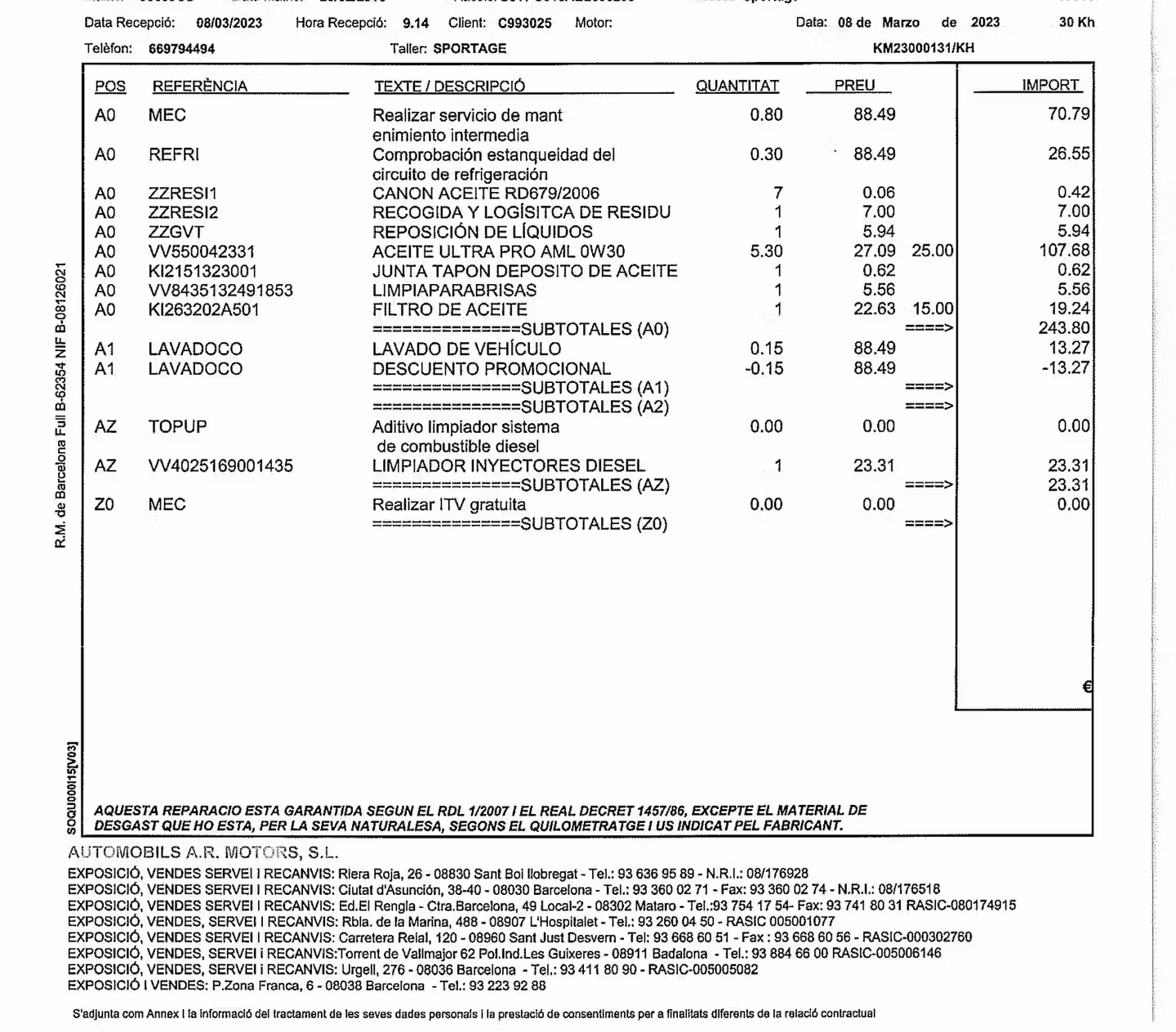 Mantenimiento