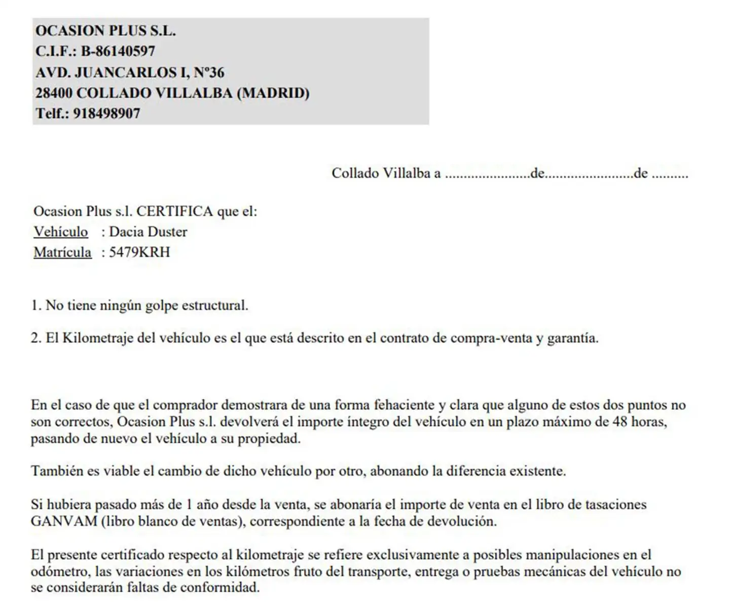 Certificado