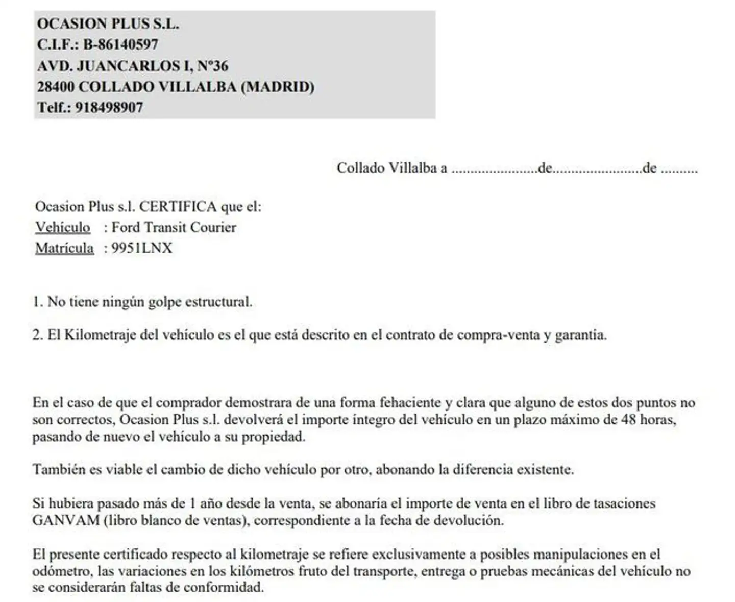 Certificado