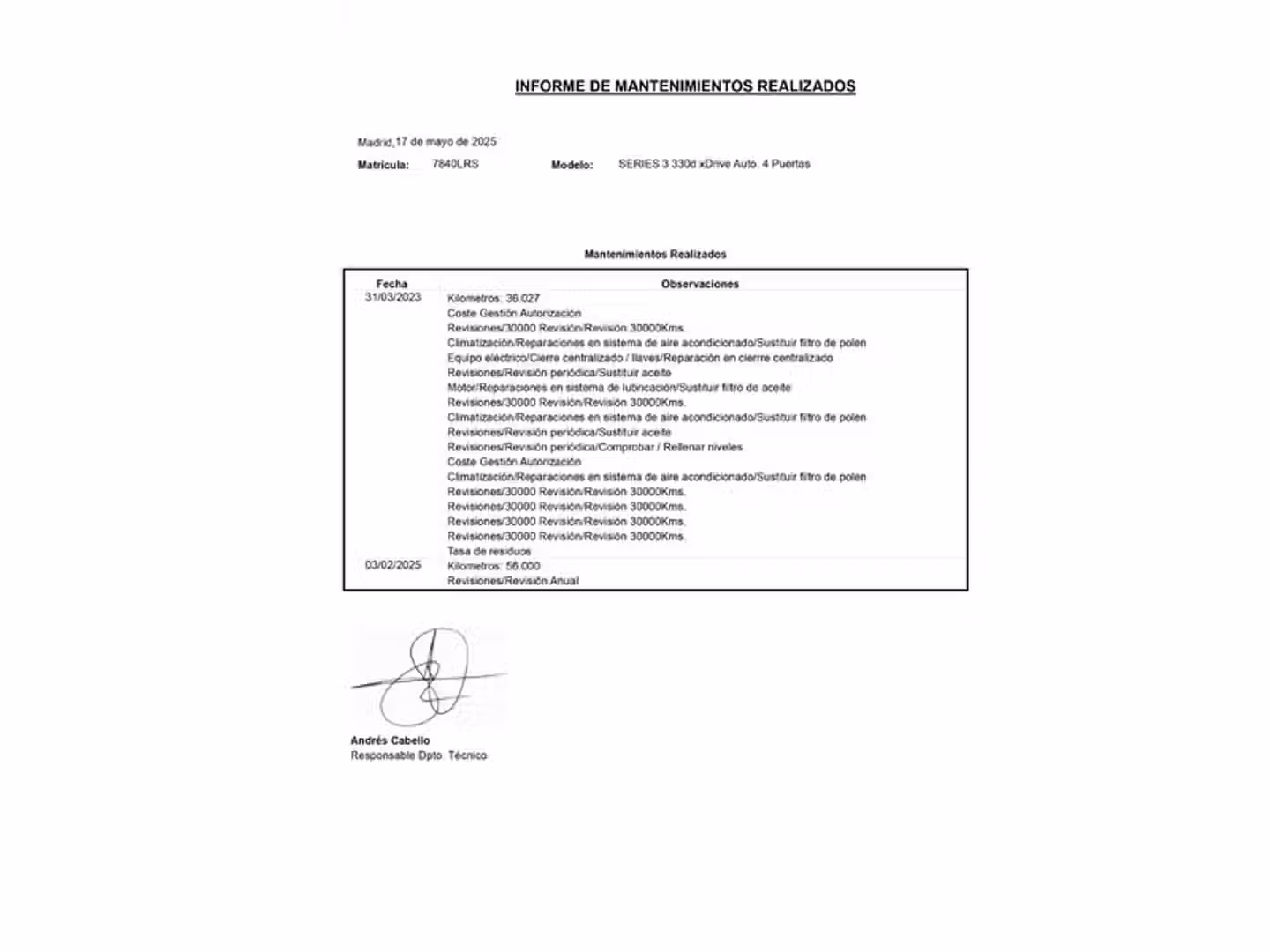 Mantenimiento