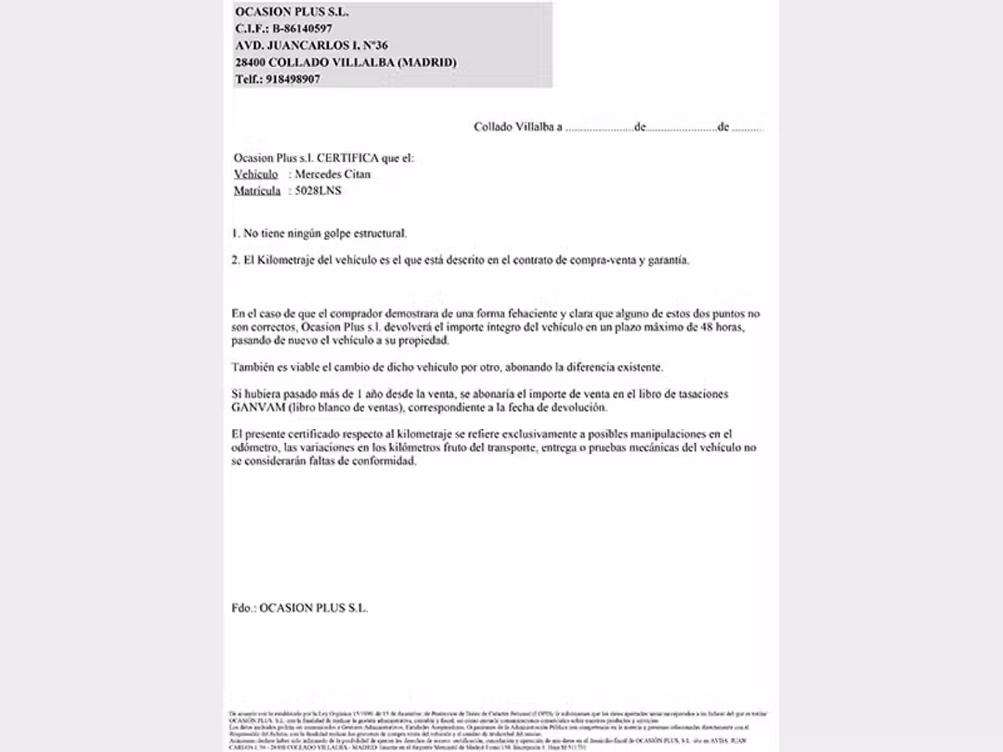 Certificado