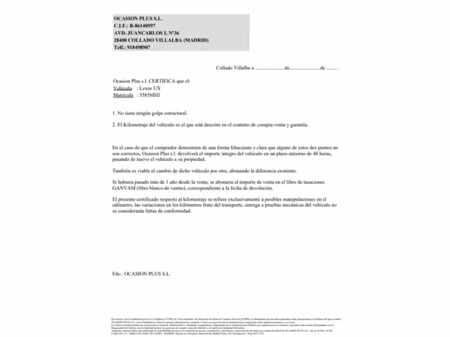 Certificado