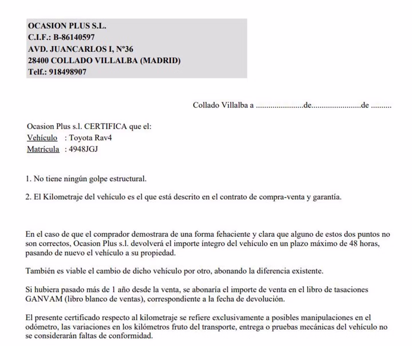 Certificado