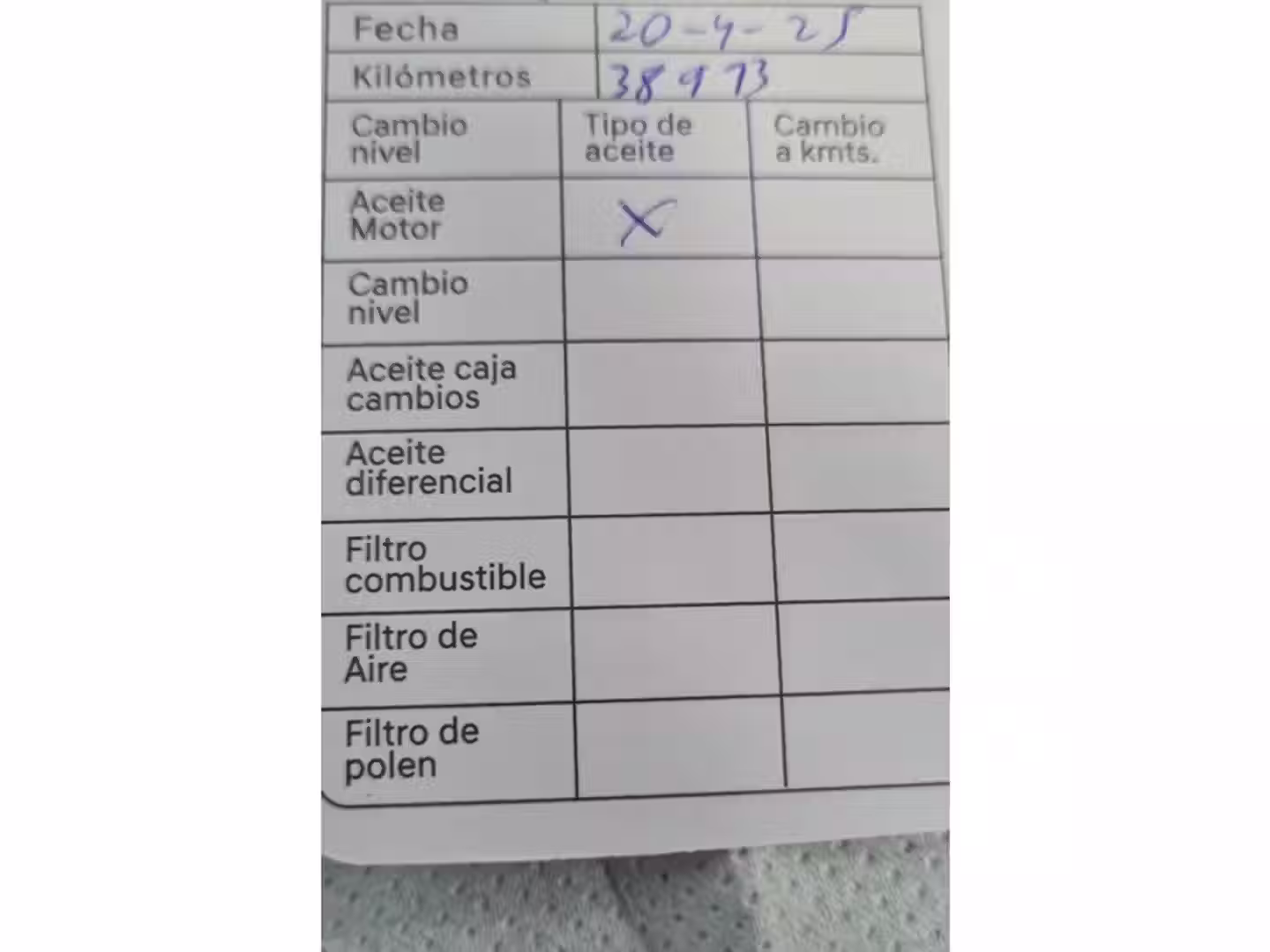 Mantenimiento