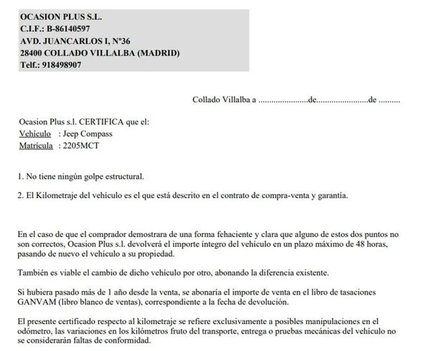 Certificado
