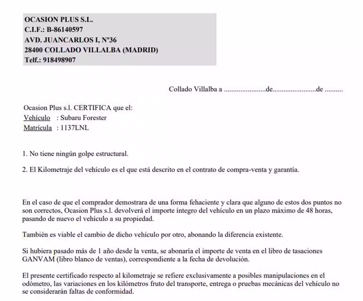 Certificado