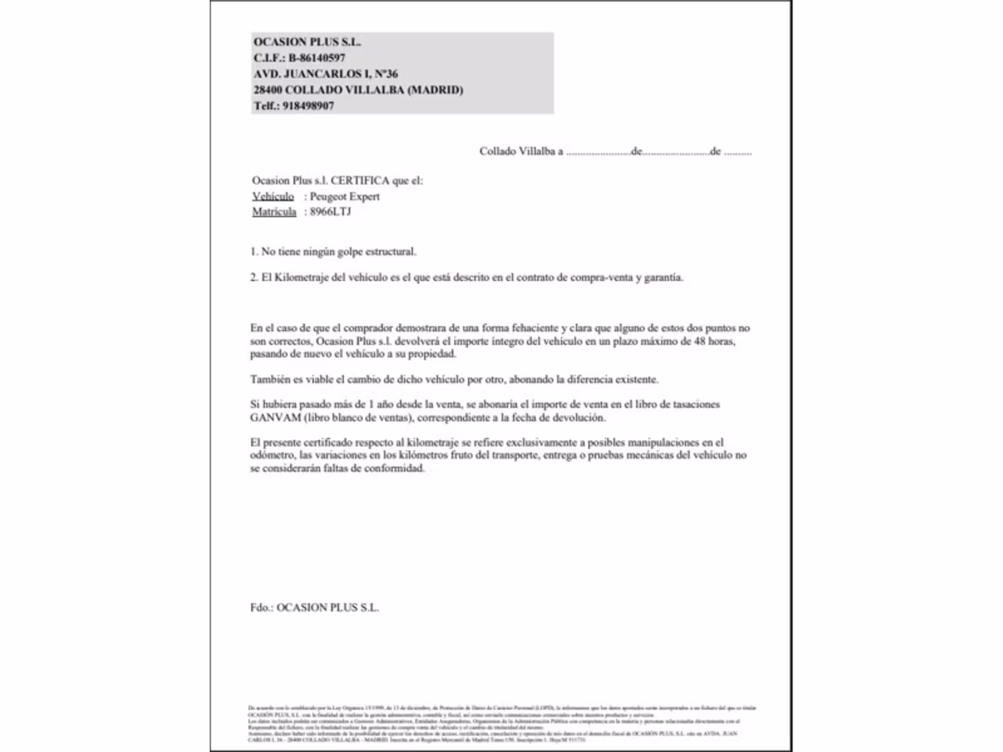 Certificado