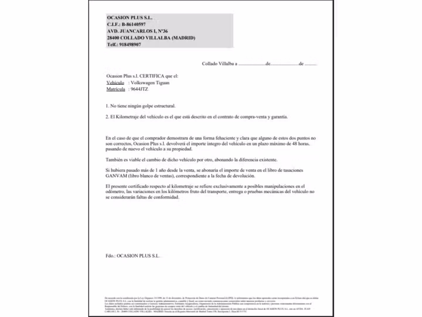 Certificado