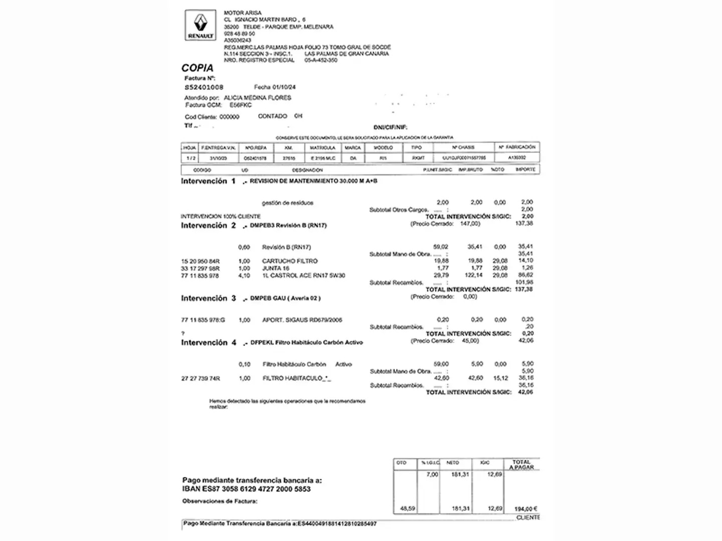 Mantenimiento