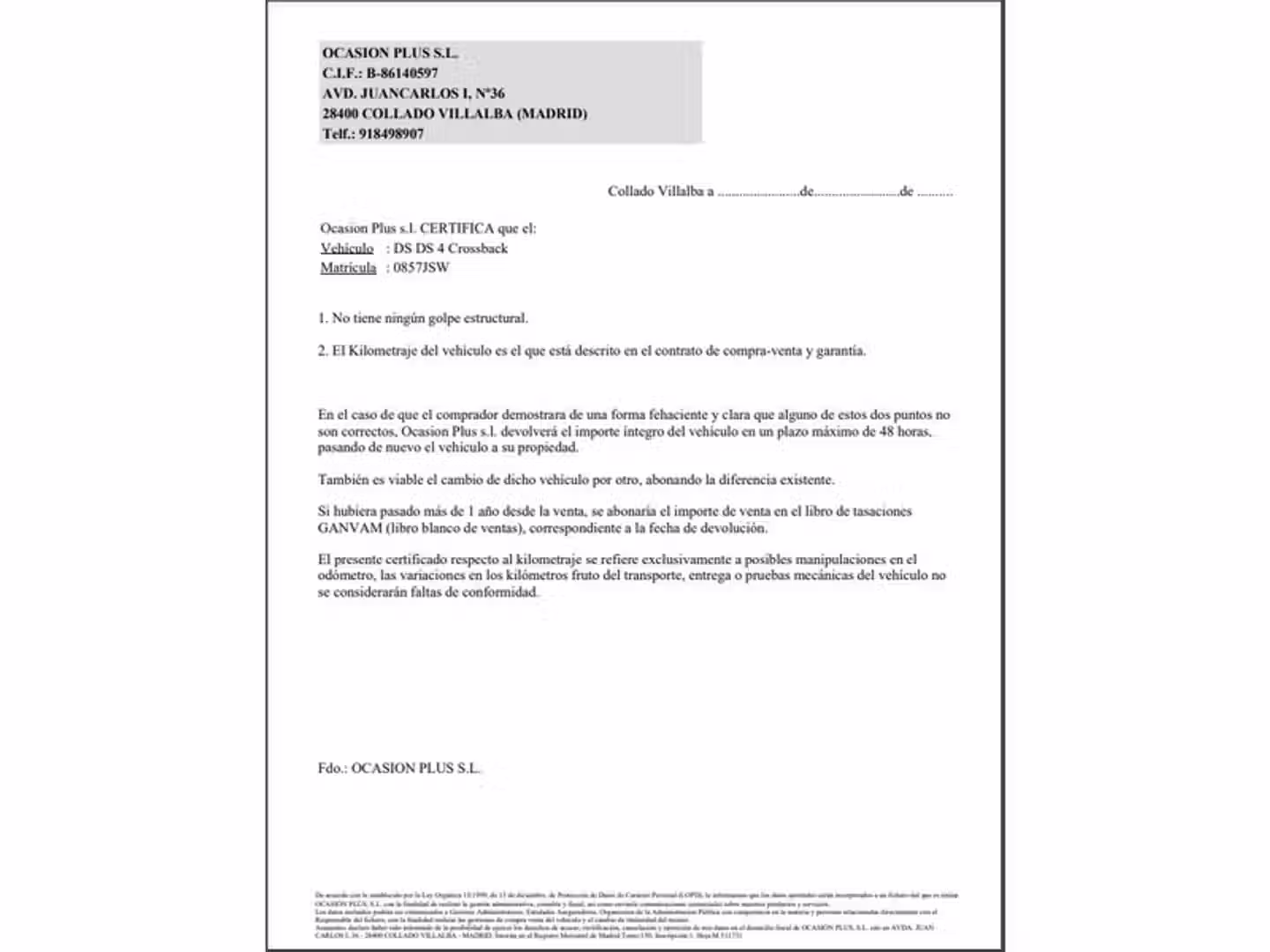 Certificado
