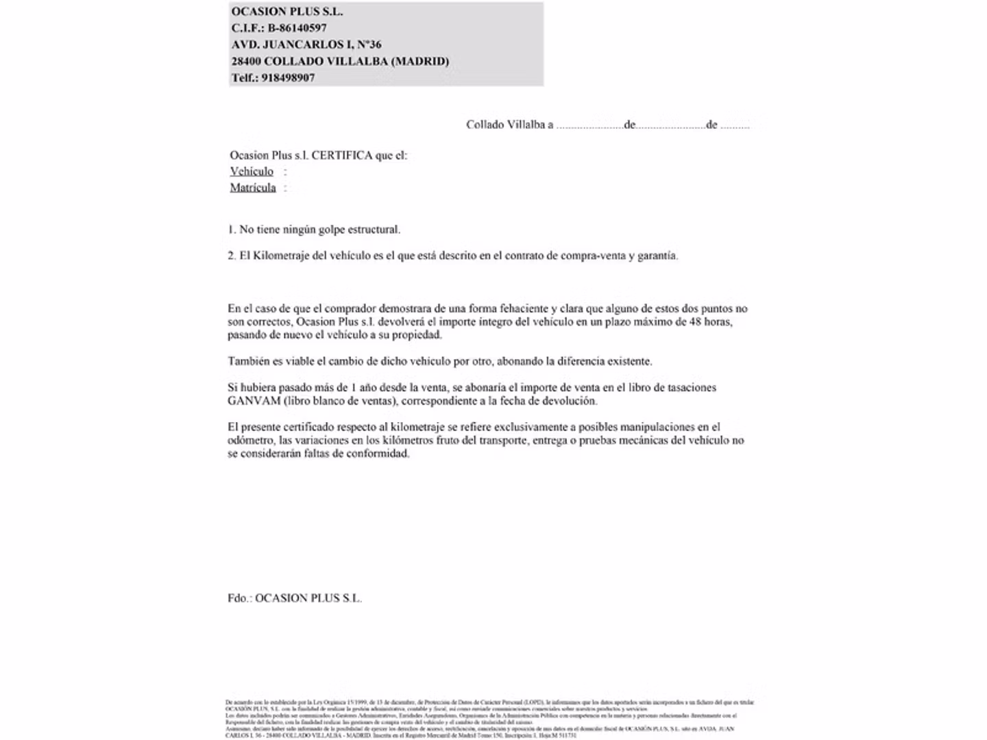 Certificado