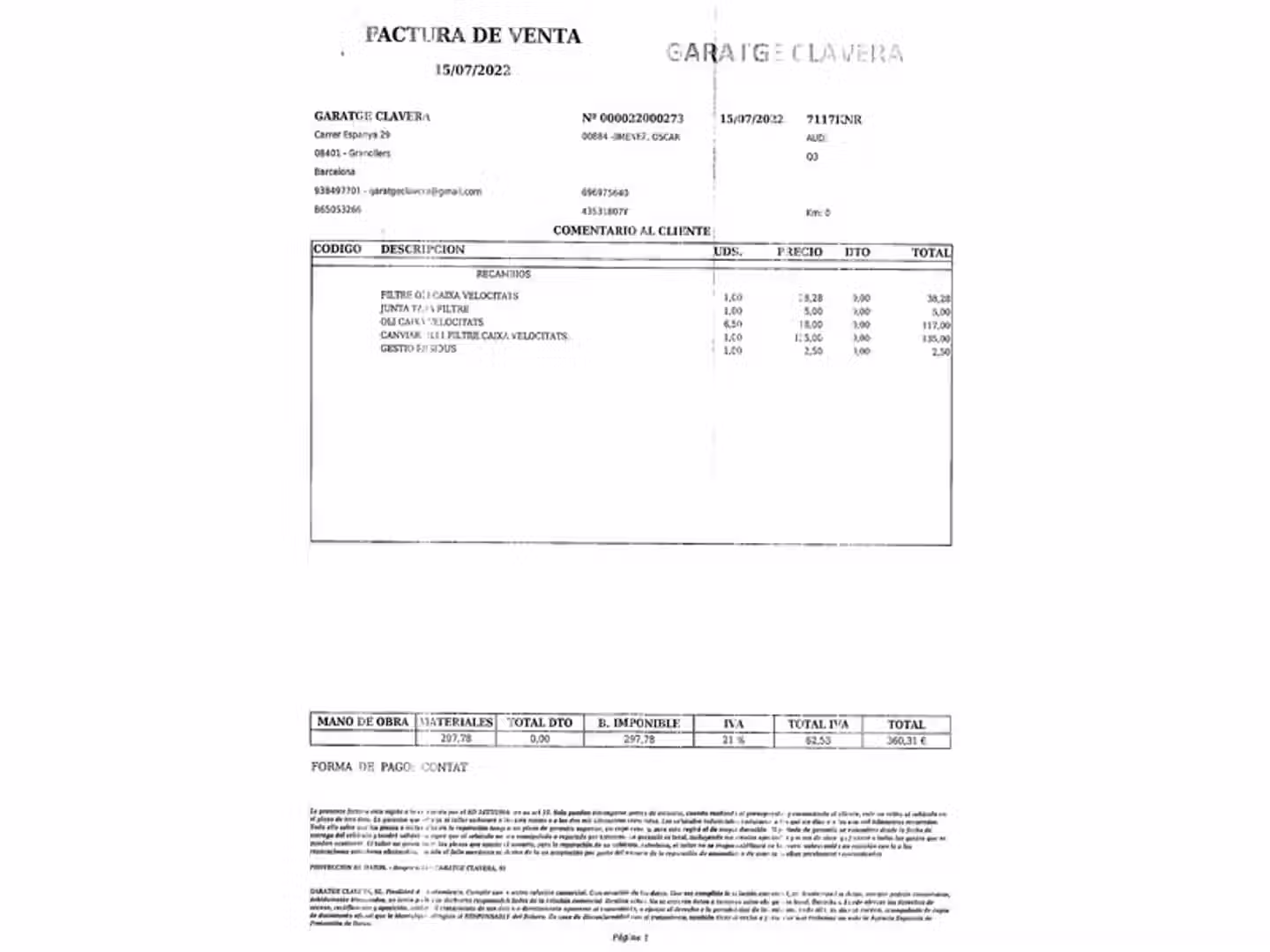 Mantenimiento