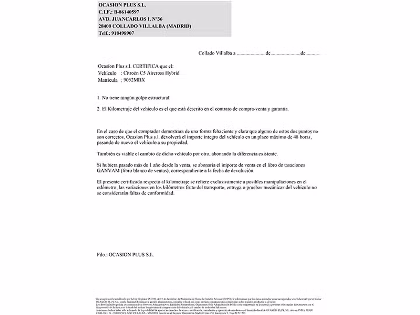 Certificado
