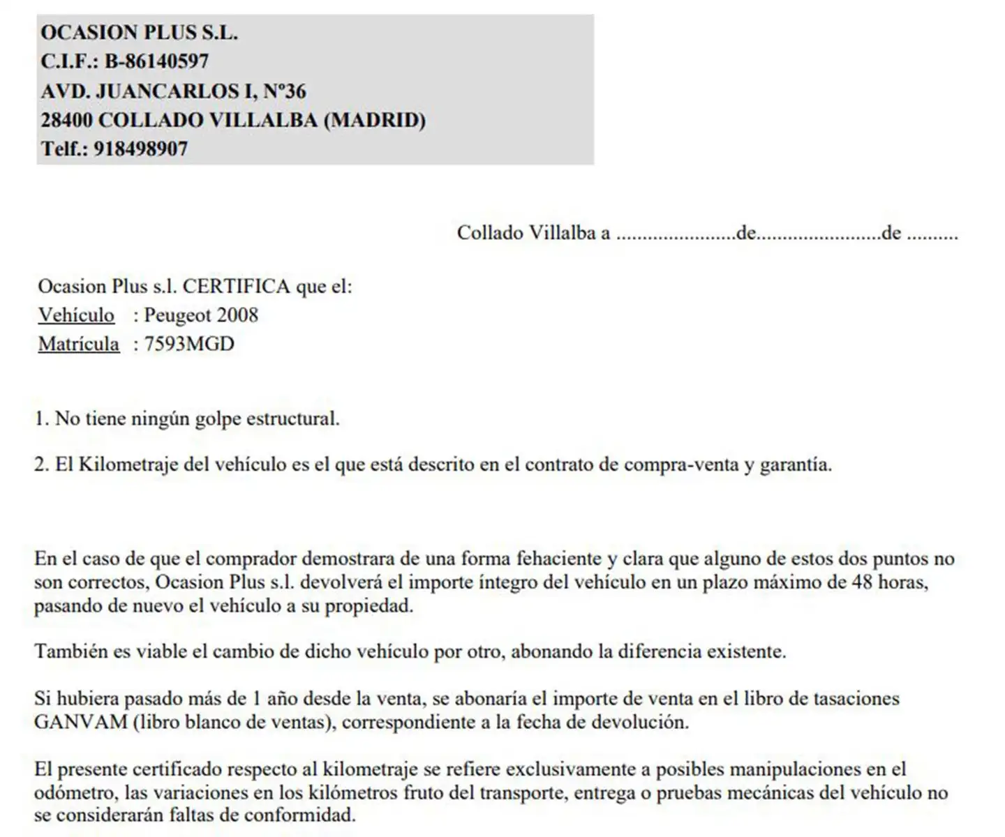 Certificado