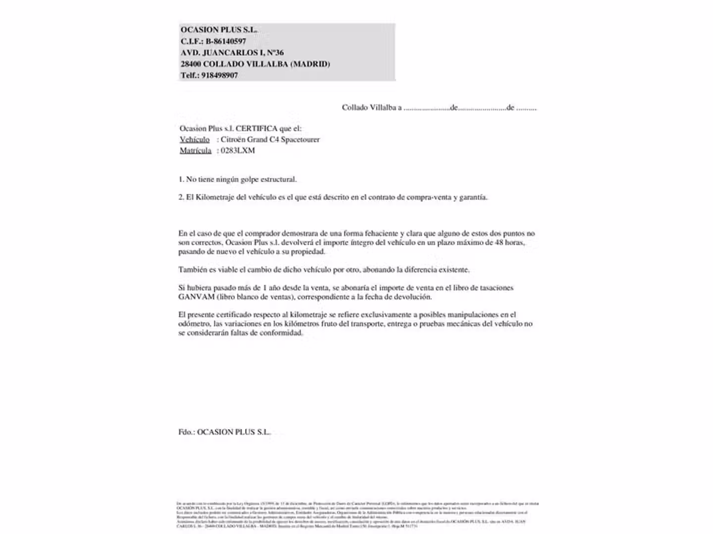 Certificado