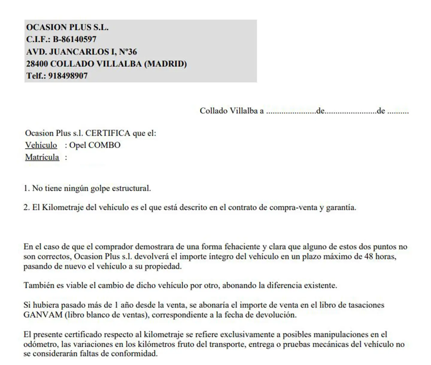 Certificado