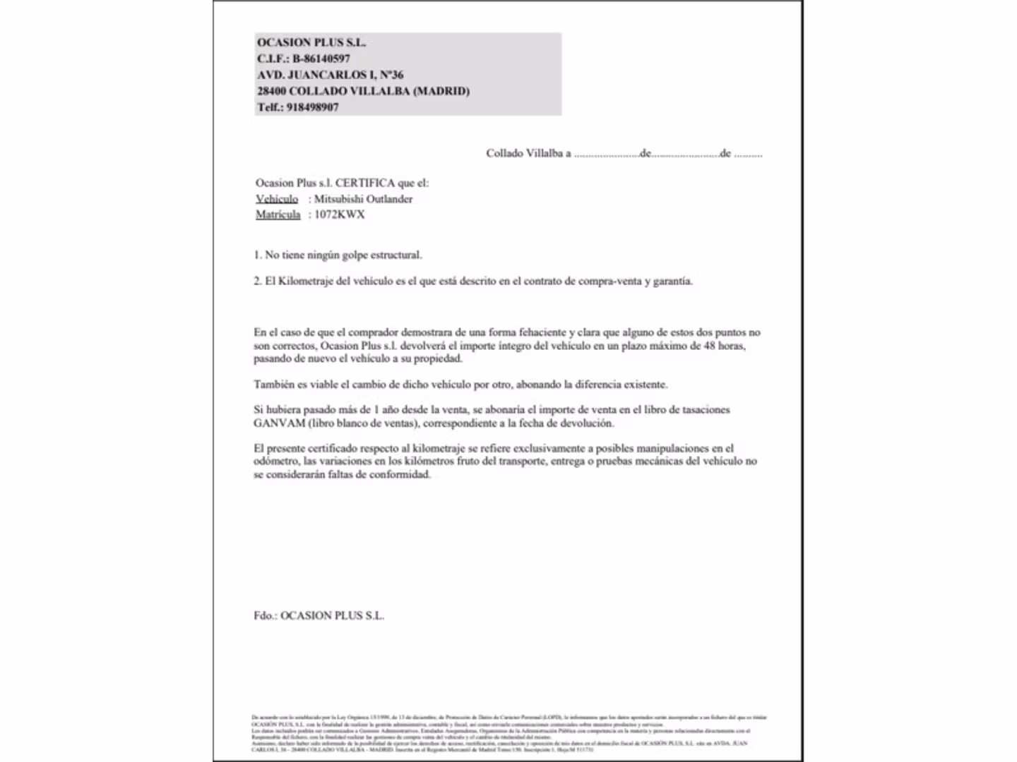 Certificado