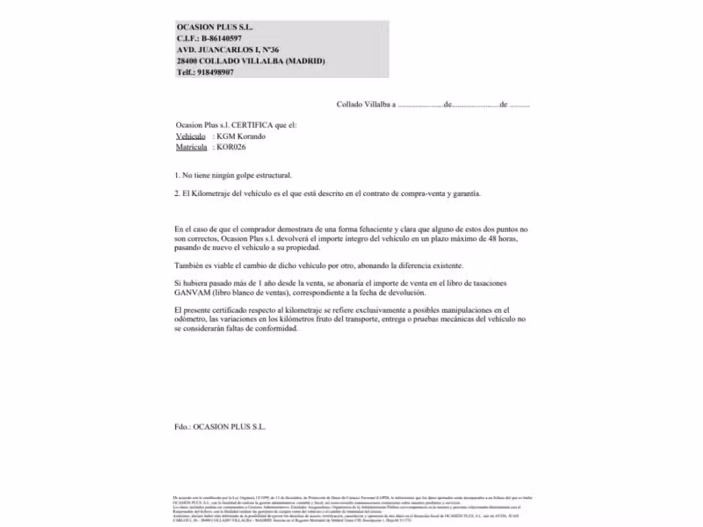 Certificado