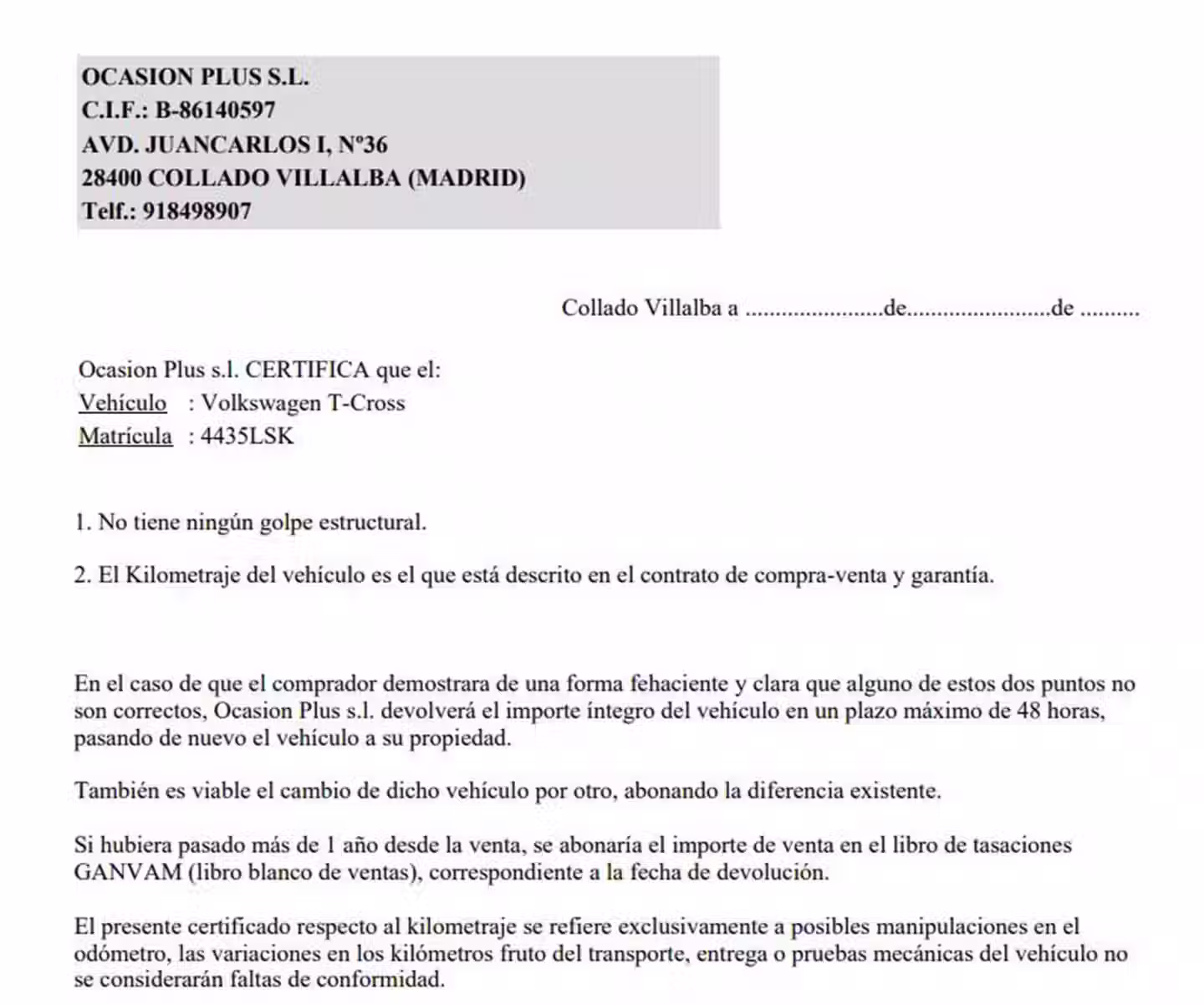 Certificado